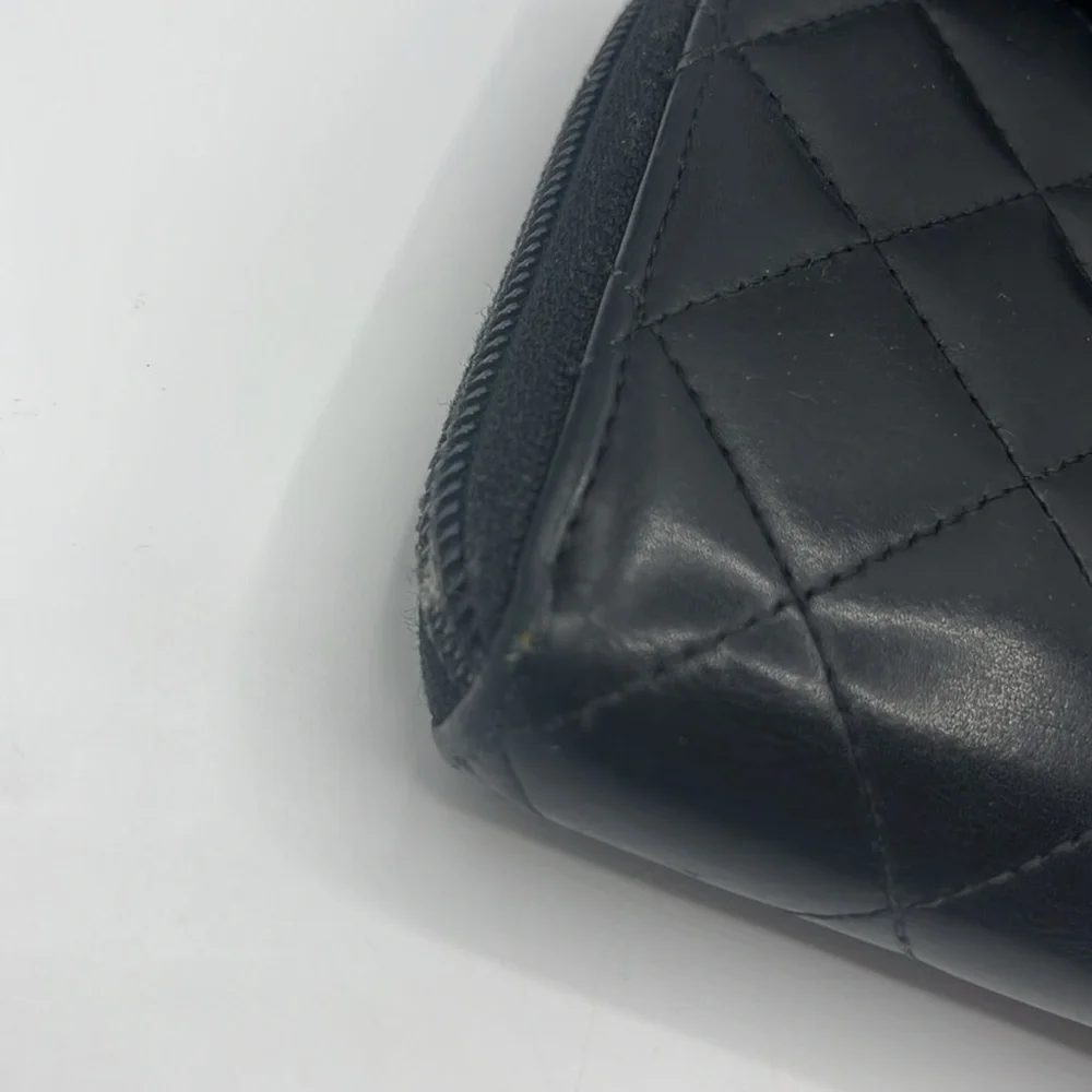 Chanel Cambon Qulted Zip Around Wallet - Picture 9 of 16